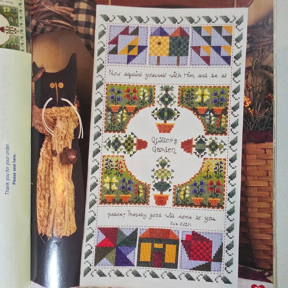 Cross Country Stitching Feb 2007 Cross Stitch Patterns Primitive Folk Art OOP